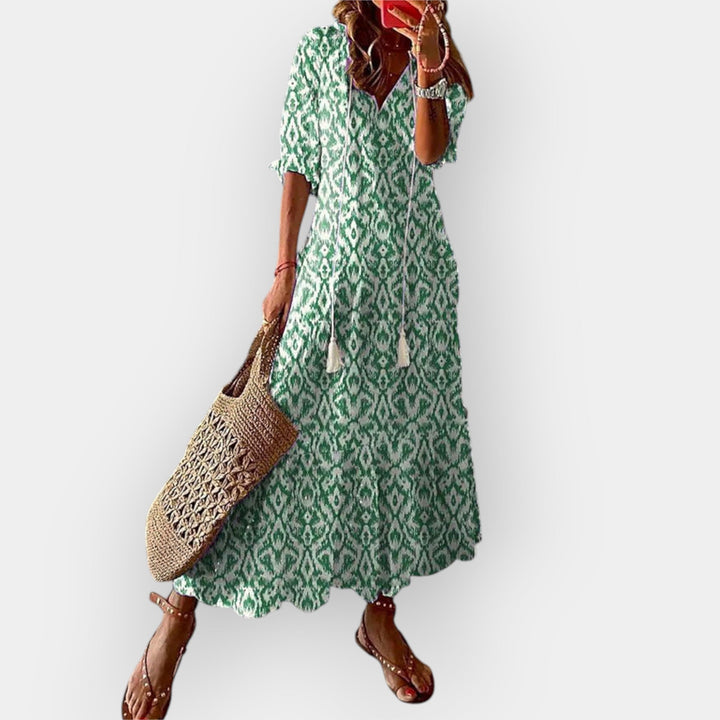 Vestido Maxi Boho Fluido