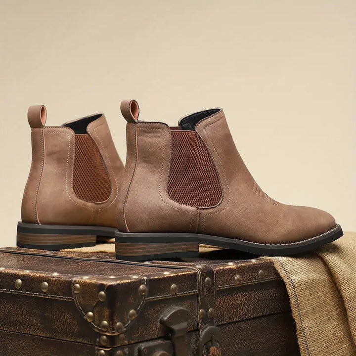 BOTAS DE CUERO CÓMODAS PARA HOMBRE