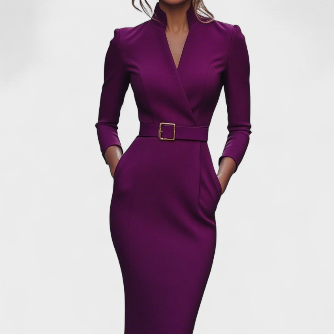 Vestido Inés™ Fluido con Cintura Ajustable