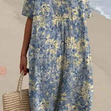 Margaret - Vestido Lliviano con Estampado Floral Brillante