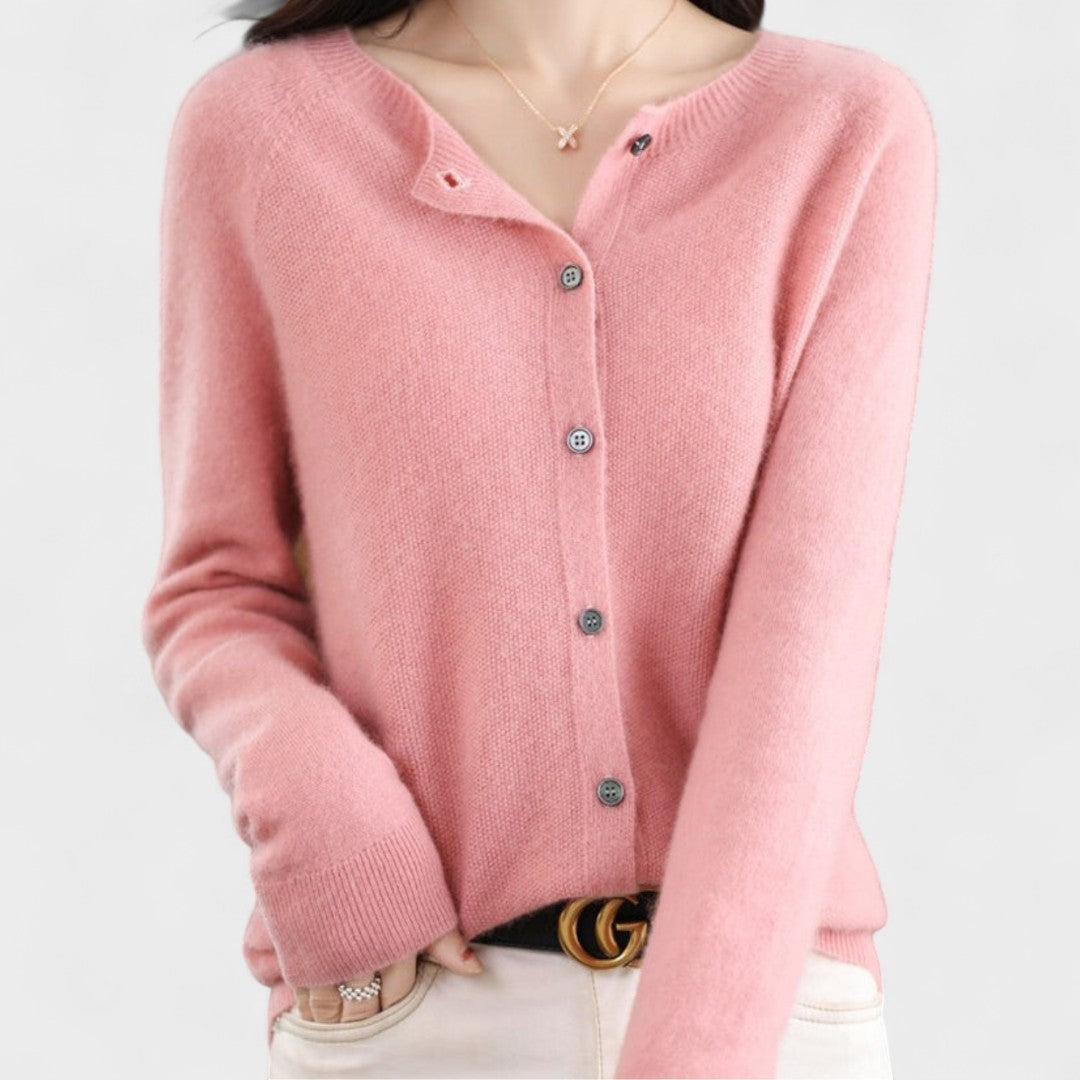 Kristi – Knitted Merino Wool Cardigan