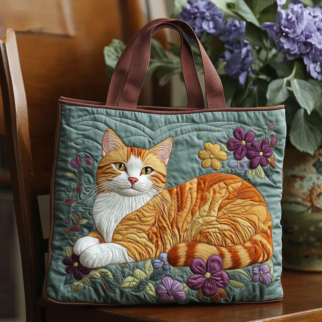Bolso Artesanal - Gato Naranja