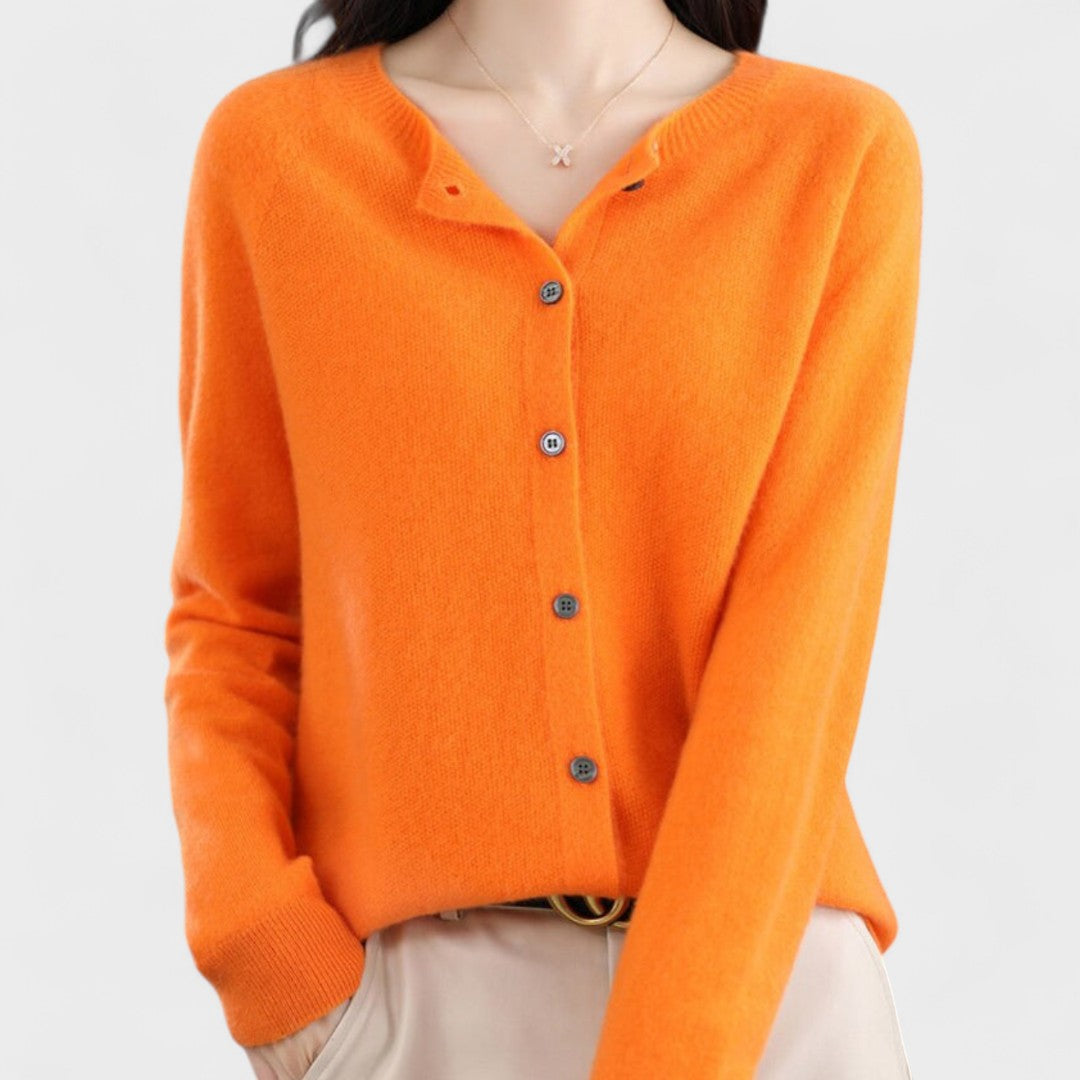 Kristi – Knitted Merino Wool Cardigan