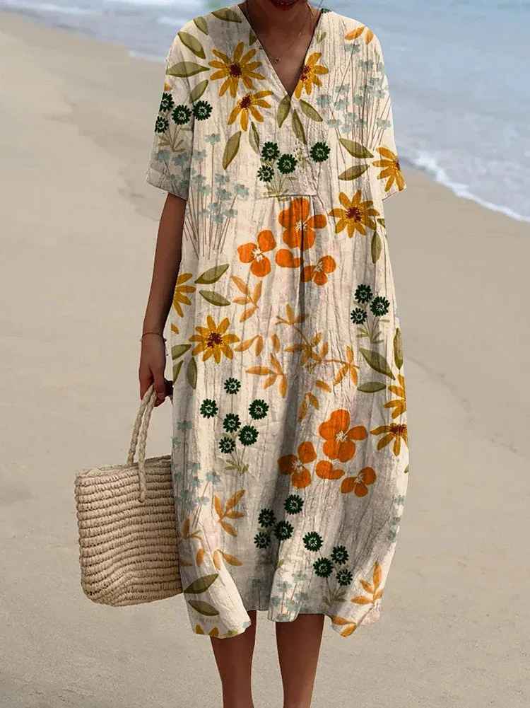 Merel | Vestido Maxi Floral Retro