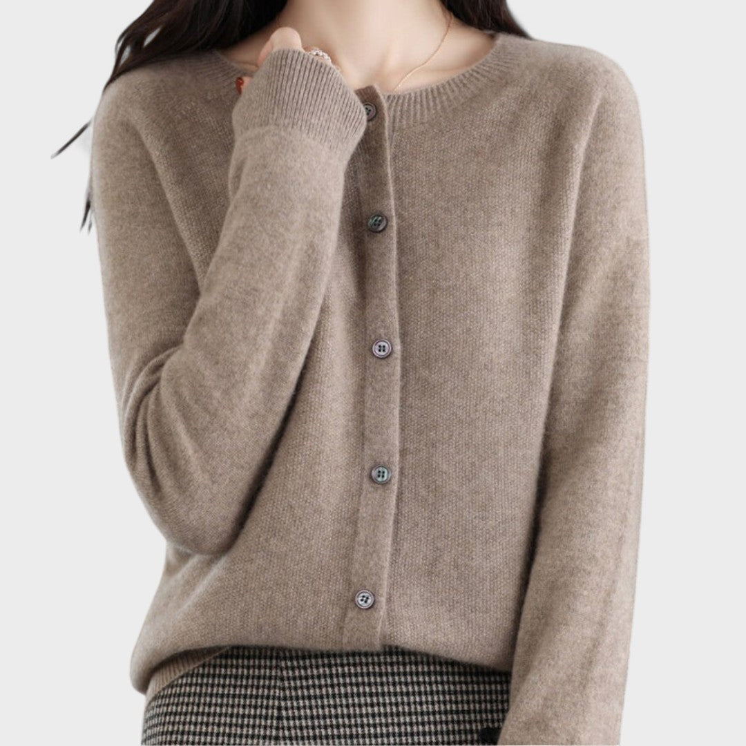 Kristi – Knitted Merino Wool Cardigan