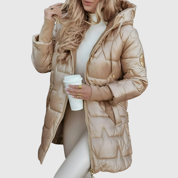 Lina - Chaqueta elegante con capucha y forro cálido