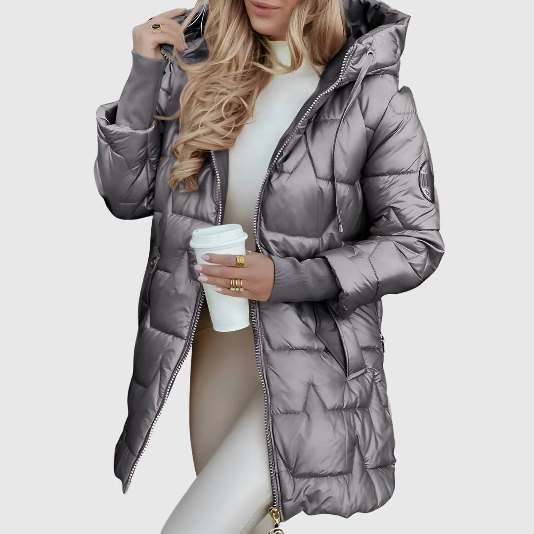 Lina - Chaqueta elegante con capucha y forro cálido