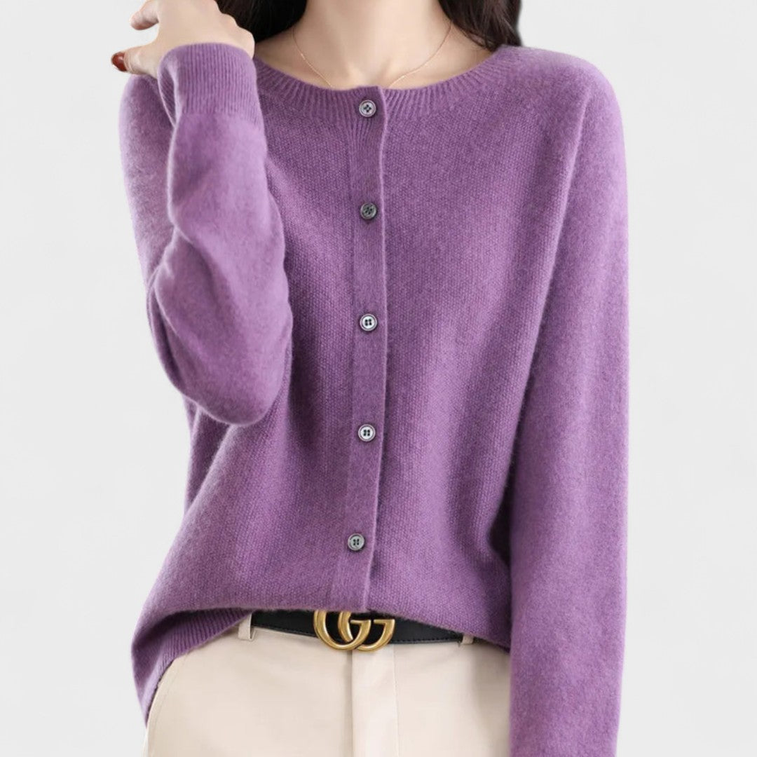 Kristi – Knitted Merino Wool Cardigan