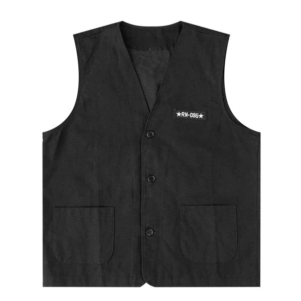 Men's Retro Multi-Pocket Cargo Vest - Style 94151067X