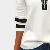 Blusa con mangas largas y cremallera