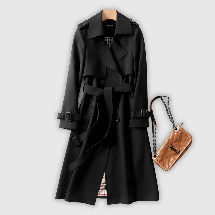 Danira - Abrigo trench elegante y modernizado con silueta atemporal