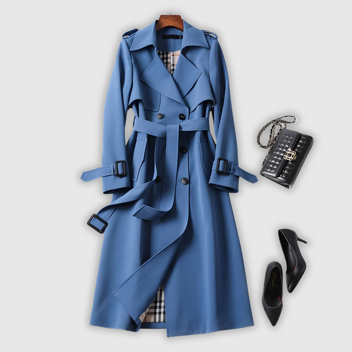Danira - Abrigo trench elegante y modernizado con silueta atemporal