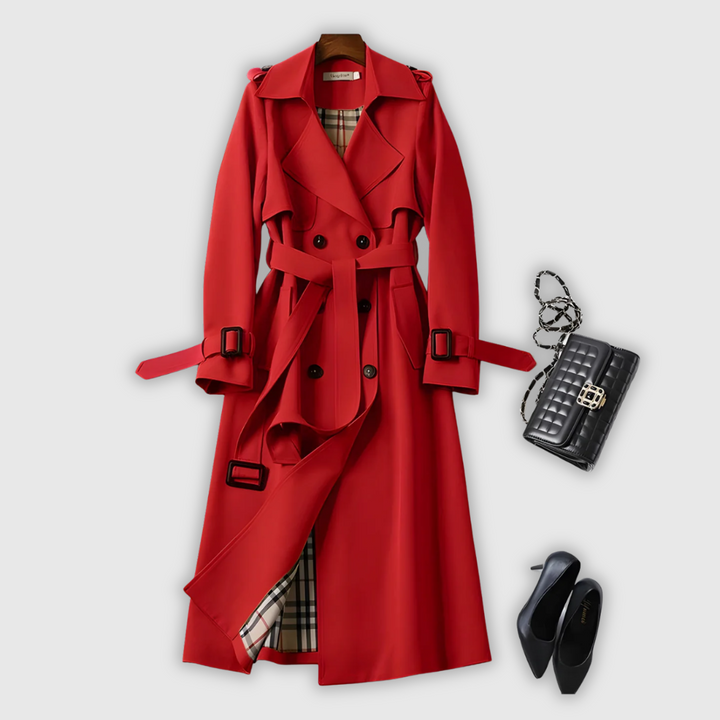 Danira - Abrigo trench elegante y modernizado con silueta atemporal