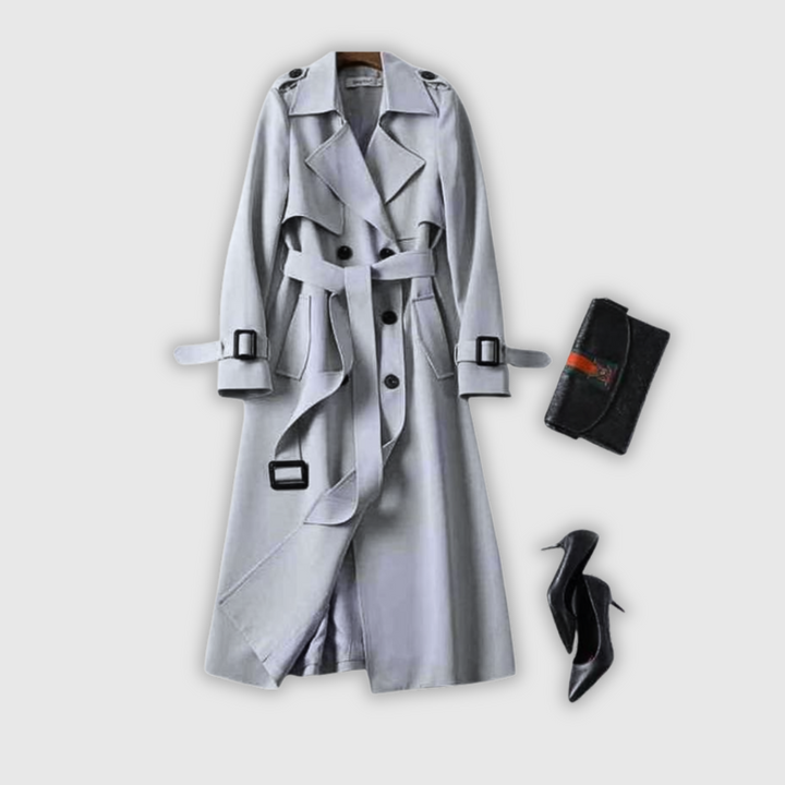 Danira - Abrigo trench elegante y modernizado con silueta atemporal