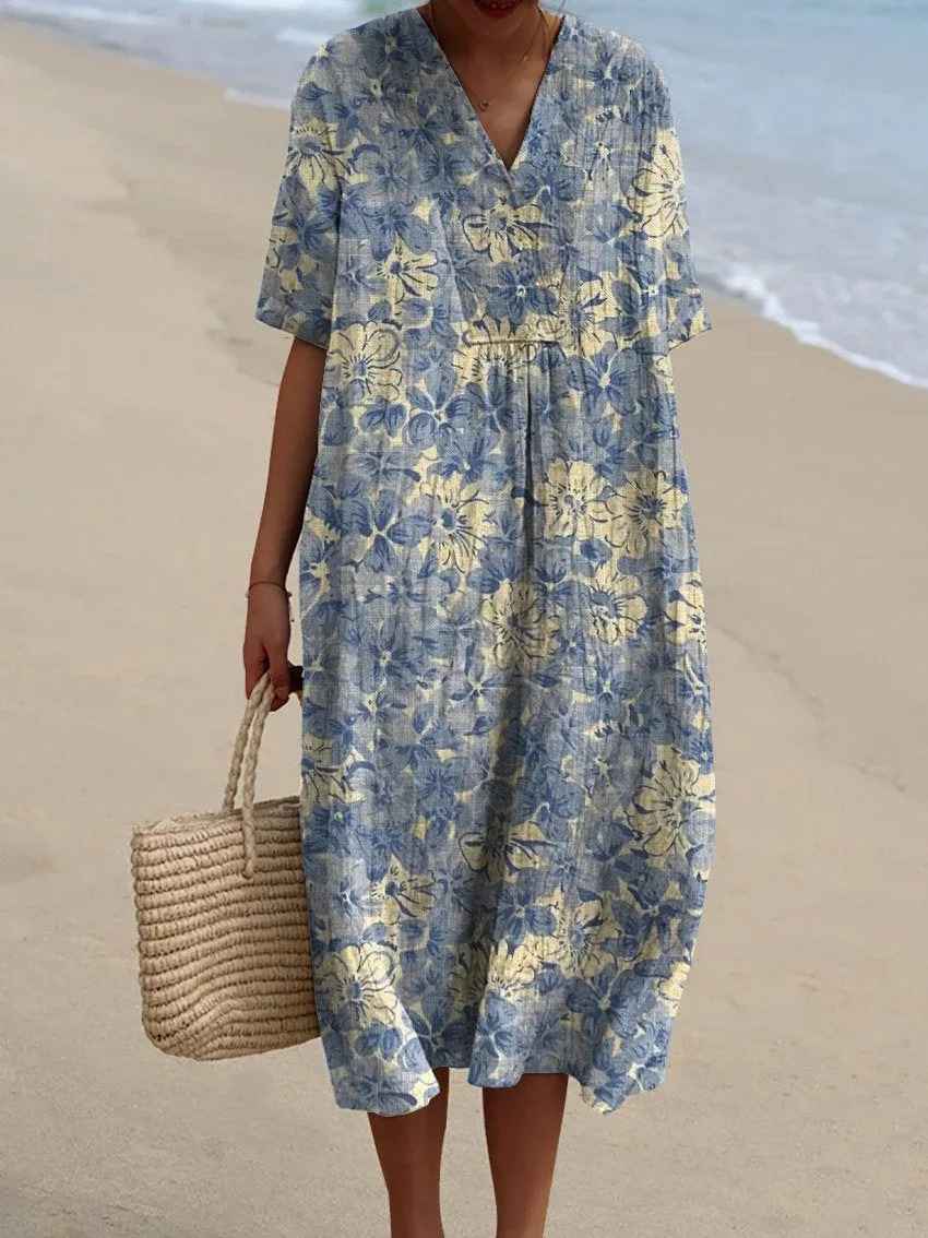 Merel | Vestido Maxi Floral Retro