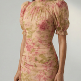 Cayetana | Vestido Maxi de Cuello Alto Suave