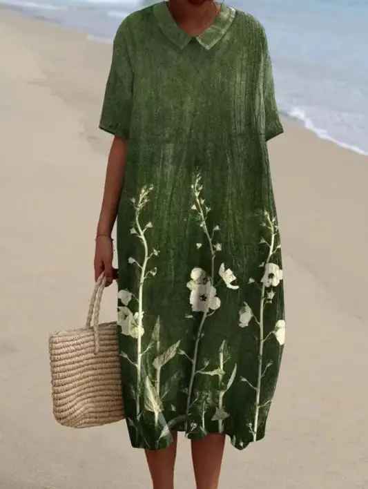 Margaret - Vestido Lliviano con Estampado Floral Brillante