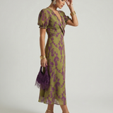Leticia | Vestido Midi Floral Relajado