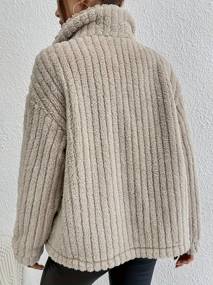 NOVA™ | Reversible Velvet Button-Up Cardigan