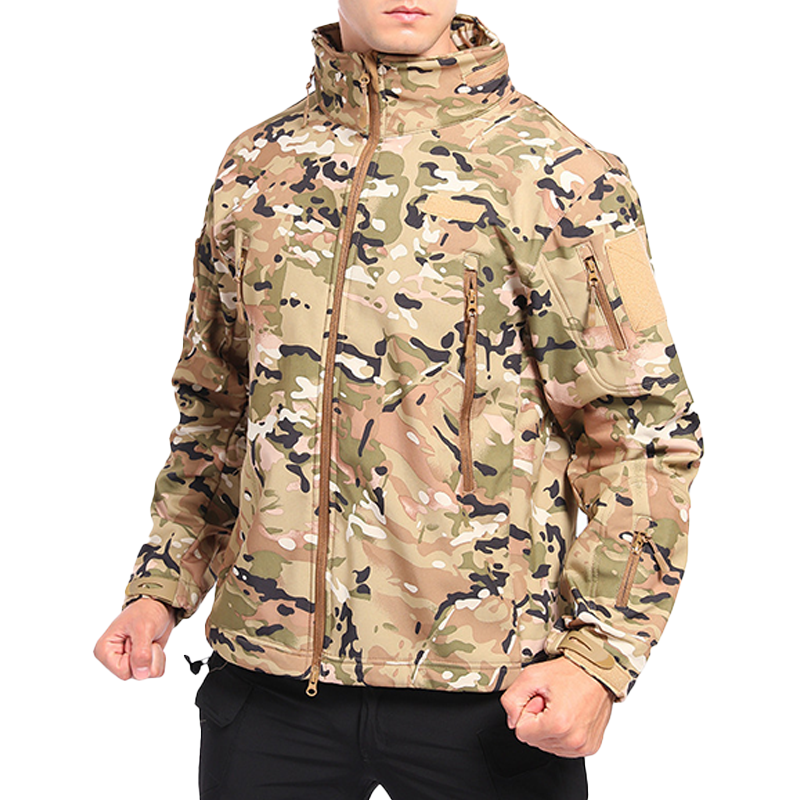 Men's Tactical Fleece Jacket for Outdoor Adventures - Model 25634311T