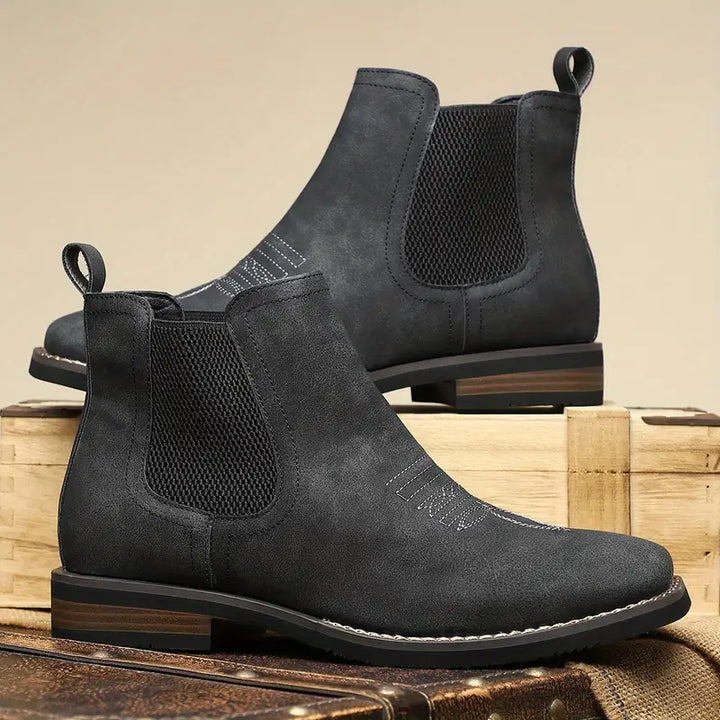 BOTAS DE CUERO CÓMODAS PARA HOMBRE