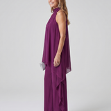 Blanca | Conjunto de Túnica Asimétrica con Cuello Halter