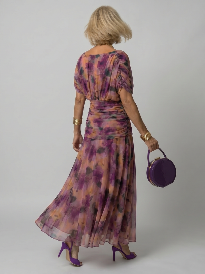 Marisol | Vestido Midi Off Shoulder con Fluidez
