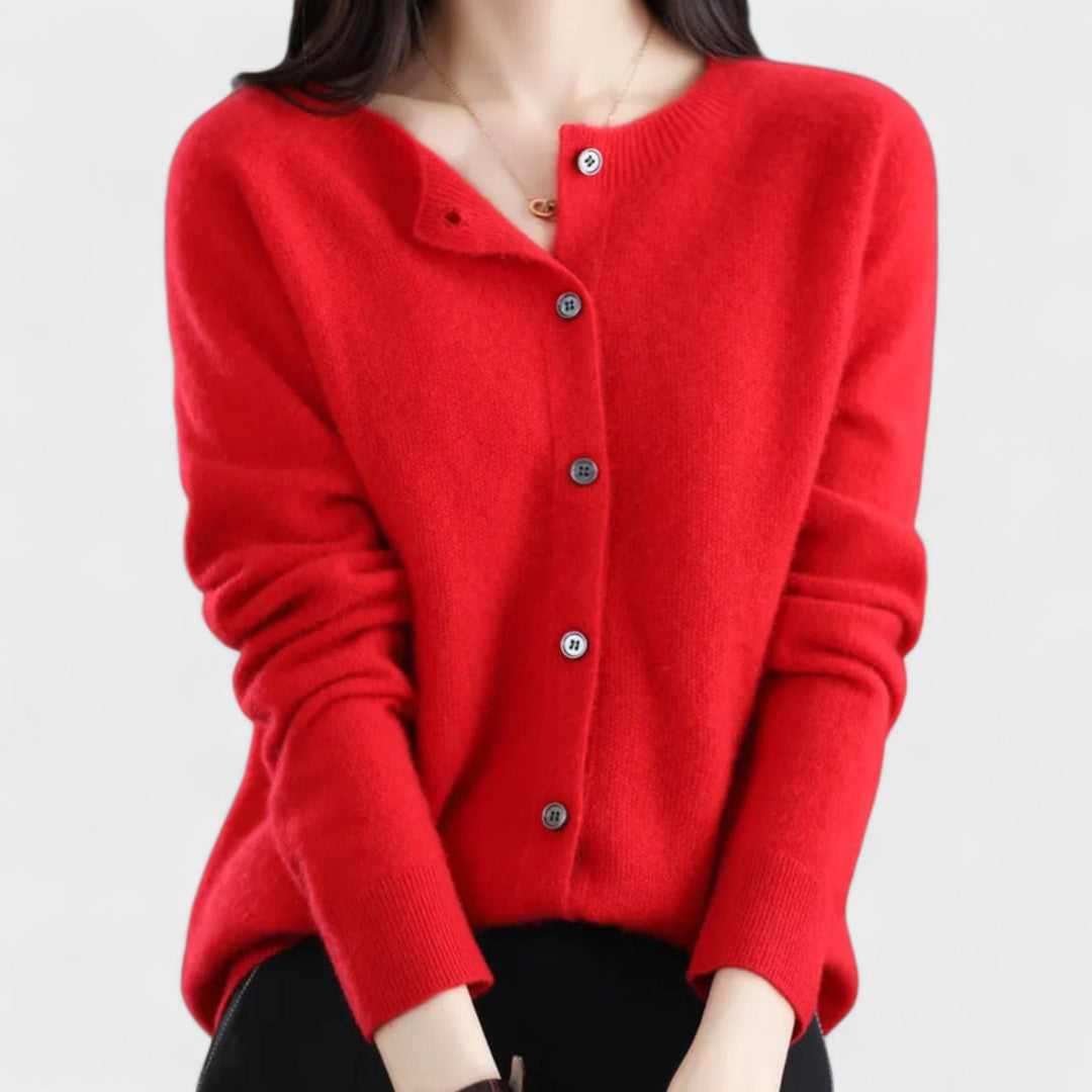 Kristi – Knitted Merino Wool Cardigan