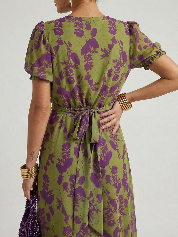 Leticia | Vestido Midi Floral Relajado