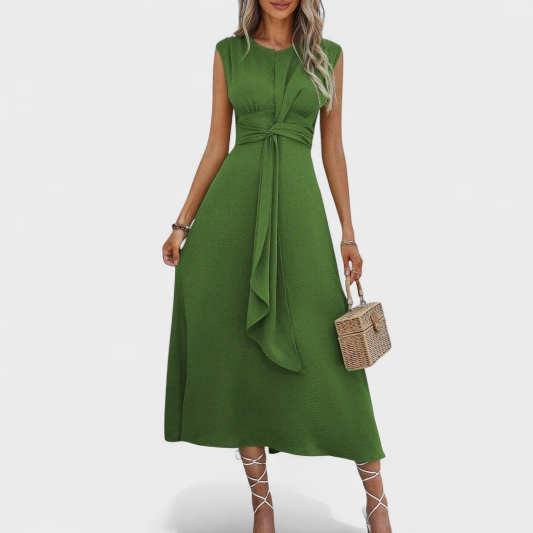 Vestido Emilia™ Maxi sin Mangas Cuello Redondo