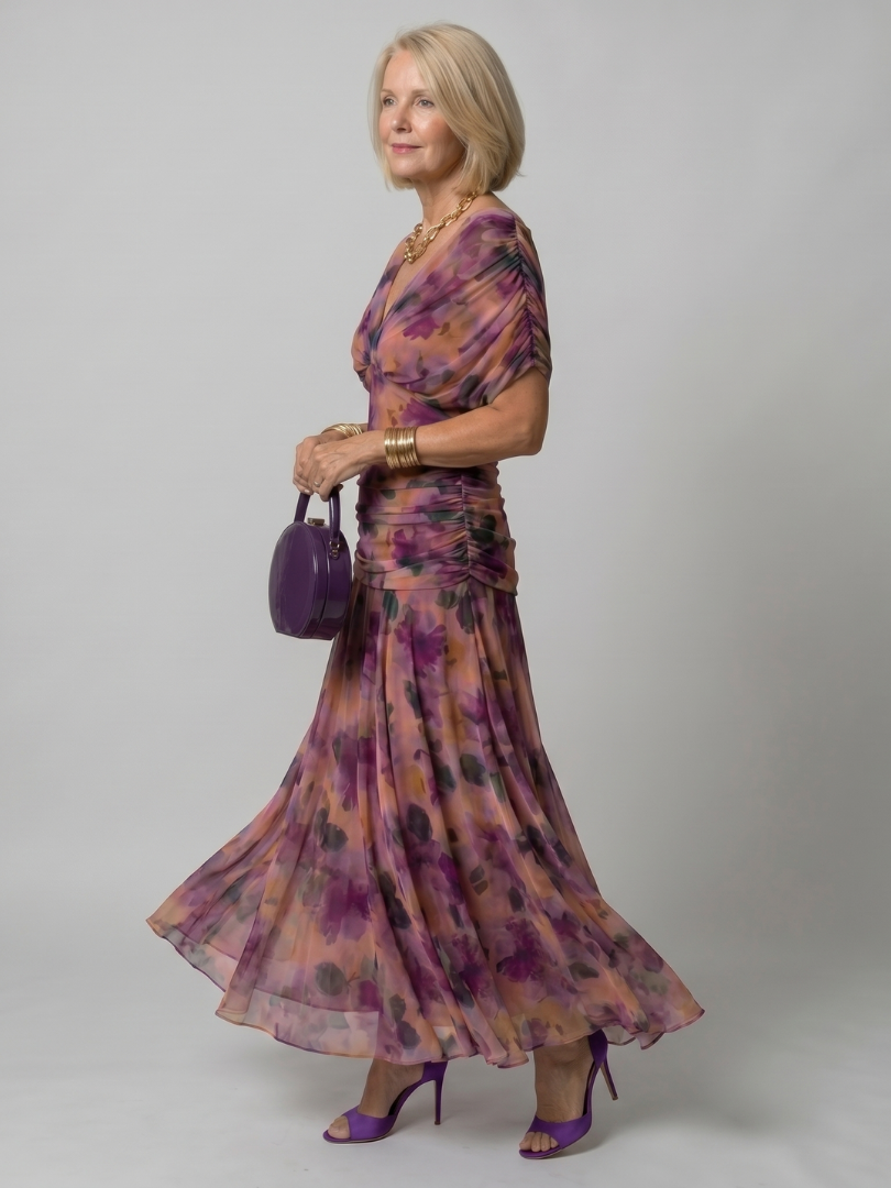 Marisol | Vestido Midi Off Shoulder con Fluidez