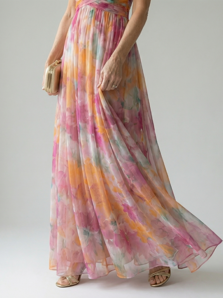 Rosario | Vestido Maxi con Envuelto Suave