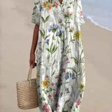 Lina | Vestido Vintage con Estampado Floral