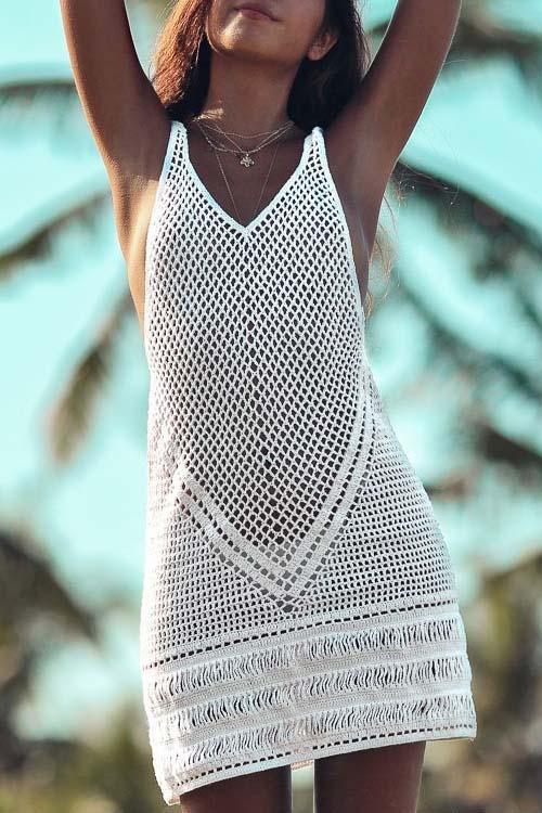 Vestido de Playa de Ganchillo Estilo Boho – Atractivo y Ligero Favorito de Verano