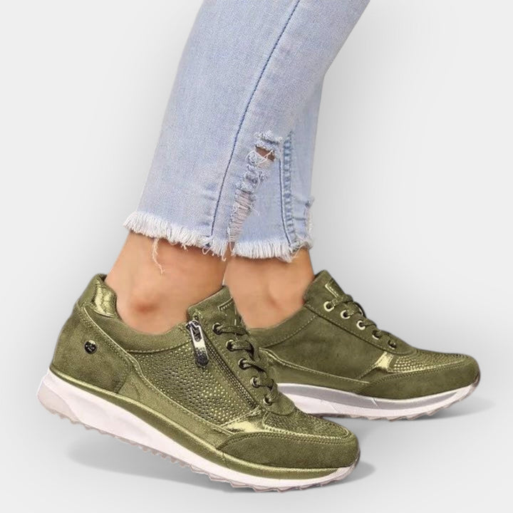 Zapatillas anatómicas con cremallera