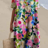 Lina | Vestido Vintage con Estampado Floral
