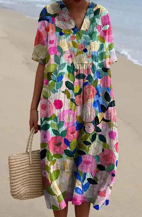 Merel | Vestido Maxi Floral Retro