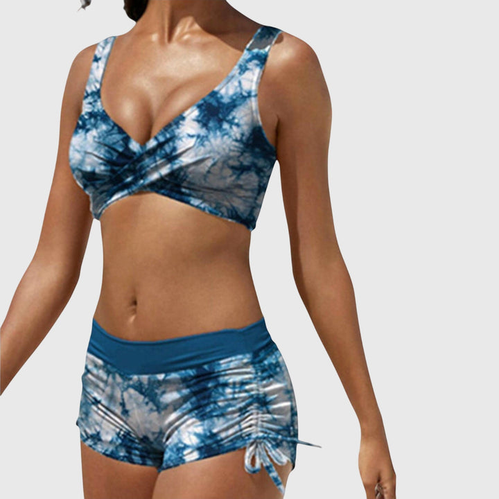 Bikini de estampado militar camuflaje para mujer