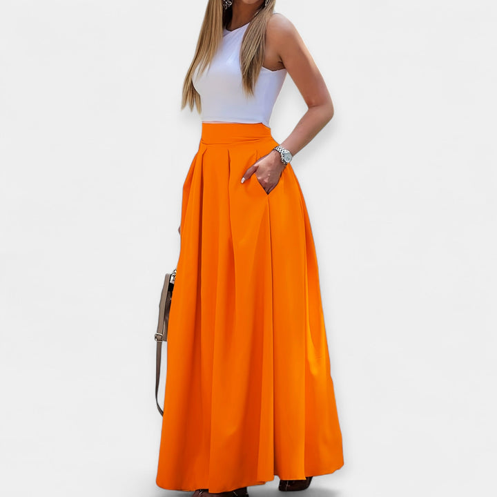 Falda midi elegante