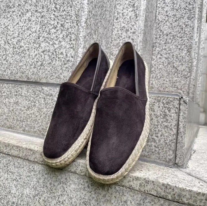 Loafers with Perforated Detail
