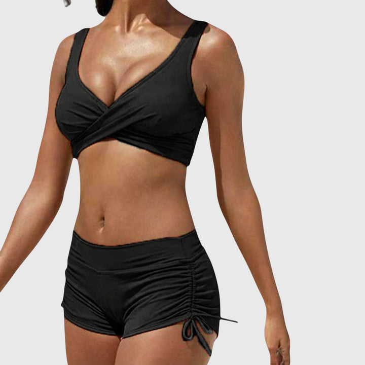 Bikini de estampado militar camuflaje para mujer