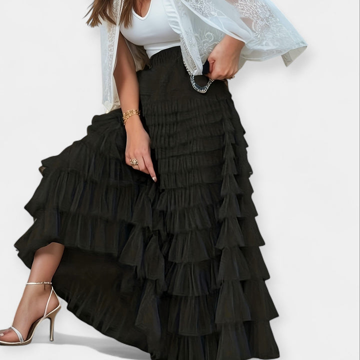 Falda de tul elegante