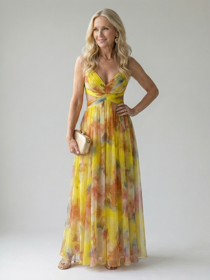 Rosario | Vestido Maxi con Envuelto Suave