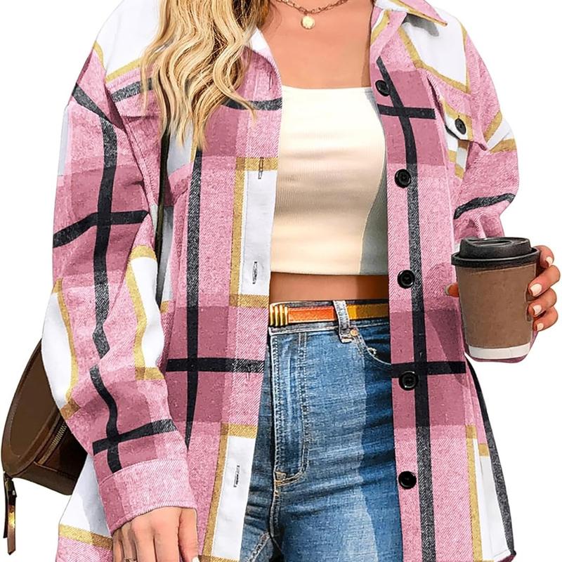 BRIGID™ - Chic Plus-Size Shacket