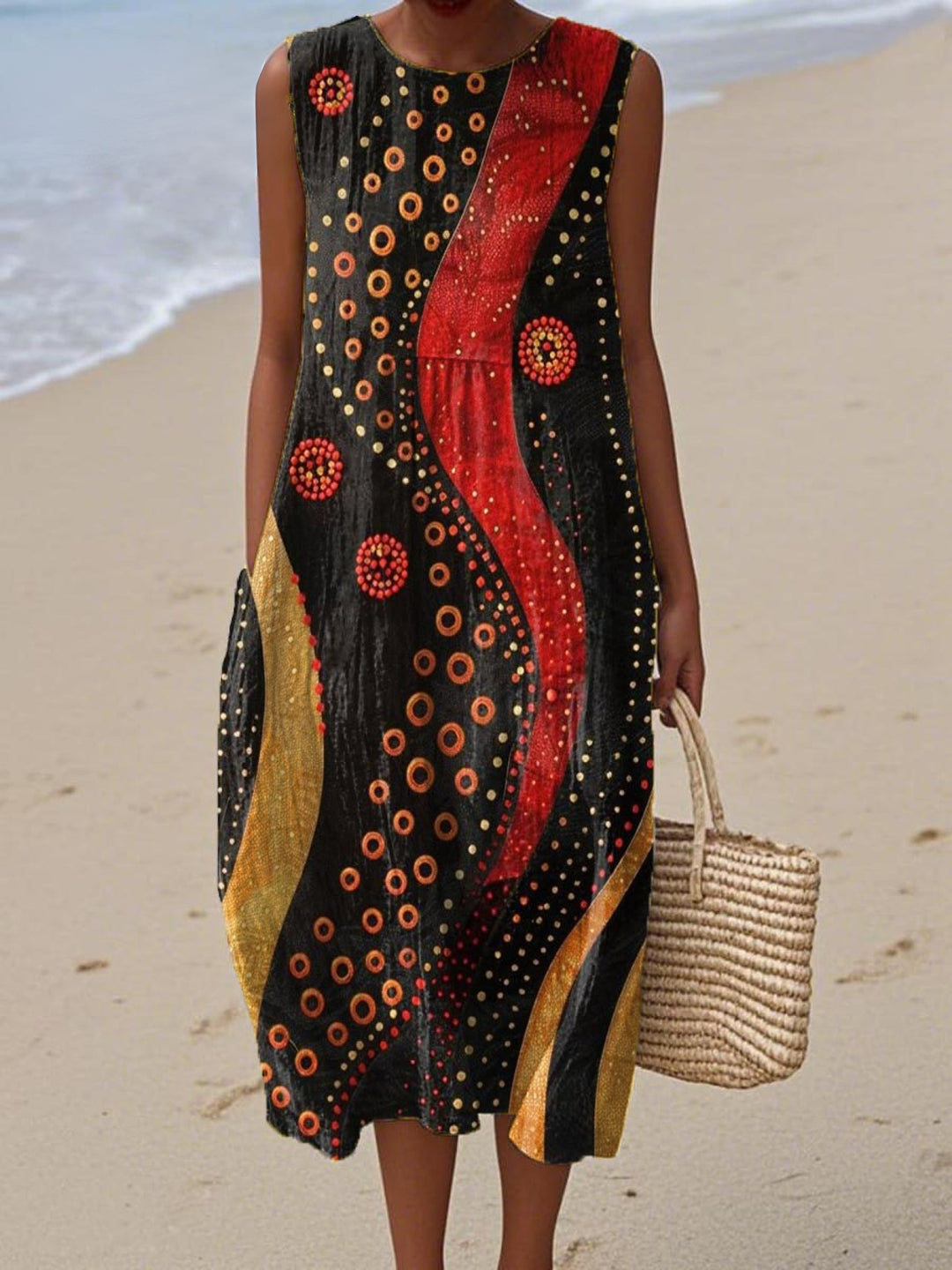 Vanessa - Vestido de Verano con Diseño Abstracto