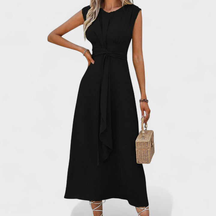 Vestido Emilia™ Maxi sin Mangas Cuello Redondo
