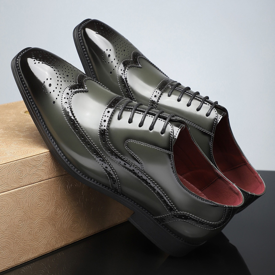 MONTCLAIR™ Zapato Brogue para Caballero – Sabor Elegante. Presencia Indiscutible.