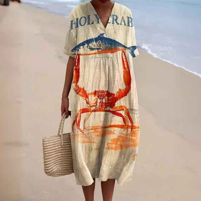 Amanda - Vestido Vintage con Estampado Animal