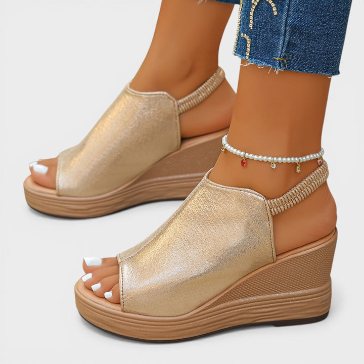 Laura™ | Sandalias cuña ortopédicas