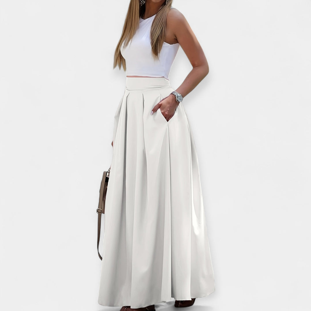 Falda midi elegante
